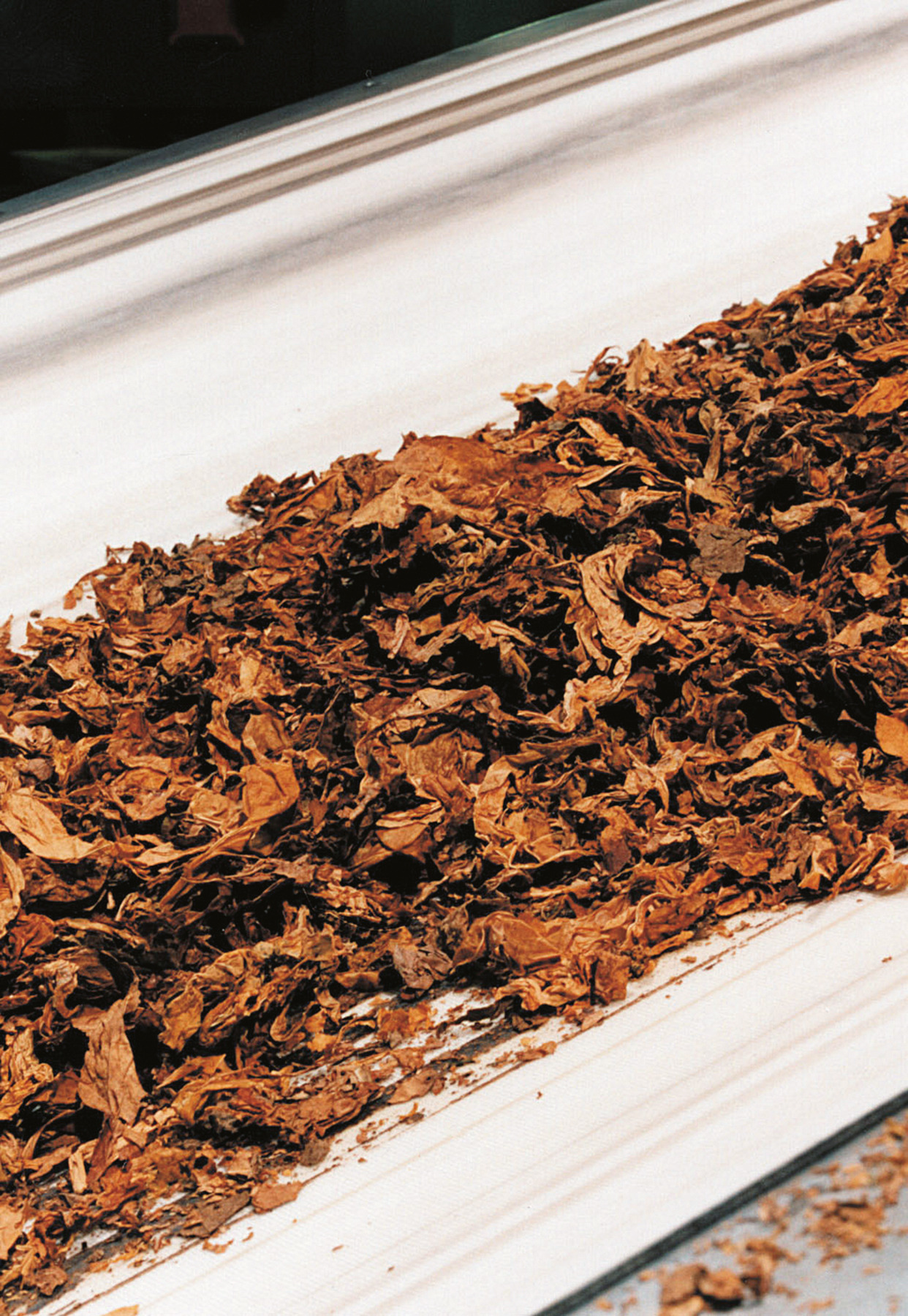 tobacco conveyor belt Pallets of raw are transported on a for further processing at the f6 cigarette factory in Dresden, Germany, 22 January 2014. Photo: Arno Burgi Stock Photo Tobacco Industries Belts producers |